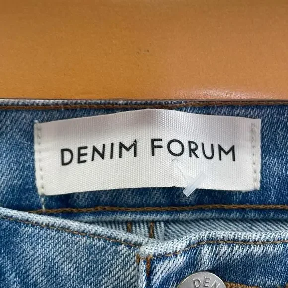 Aritzia - Denim Forum - Arlo High Rise Straight Denim Jeans - Blue - 26x30 - Picture 3 of 14